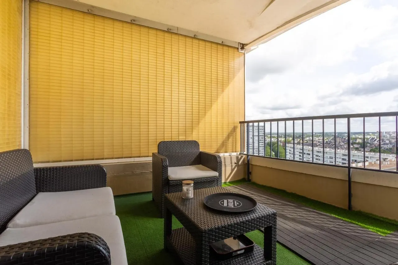 Le Brest - Vue Panoramique Sur La Ville Apartment Rennes France